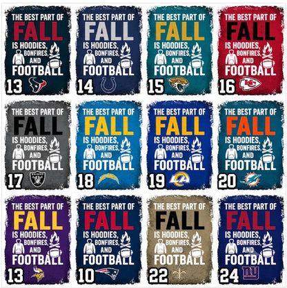 DTF Transfer 32 Best Part of Fall Football Teams Designs
