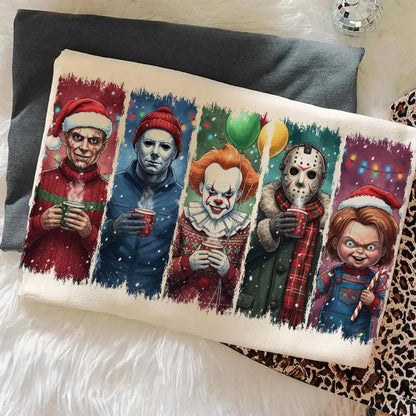 Sweatshirt  Spooky Christmas Crew Ugly Sweater Holiday