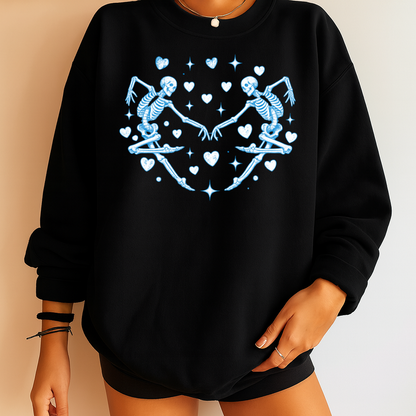 DTF Transfer Dancing Skeletons With Hearts