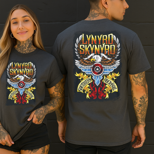 DTF Transfer – Lynyrd Skynyrd Southern Rock & Roll Eagle Design