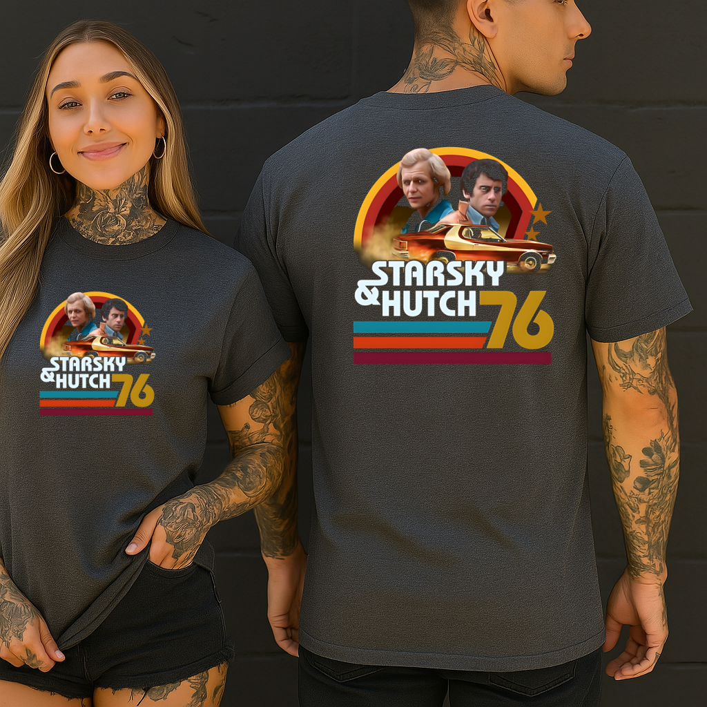 DTF Transfer Classic 70s Nostalgia Car Print