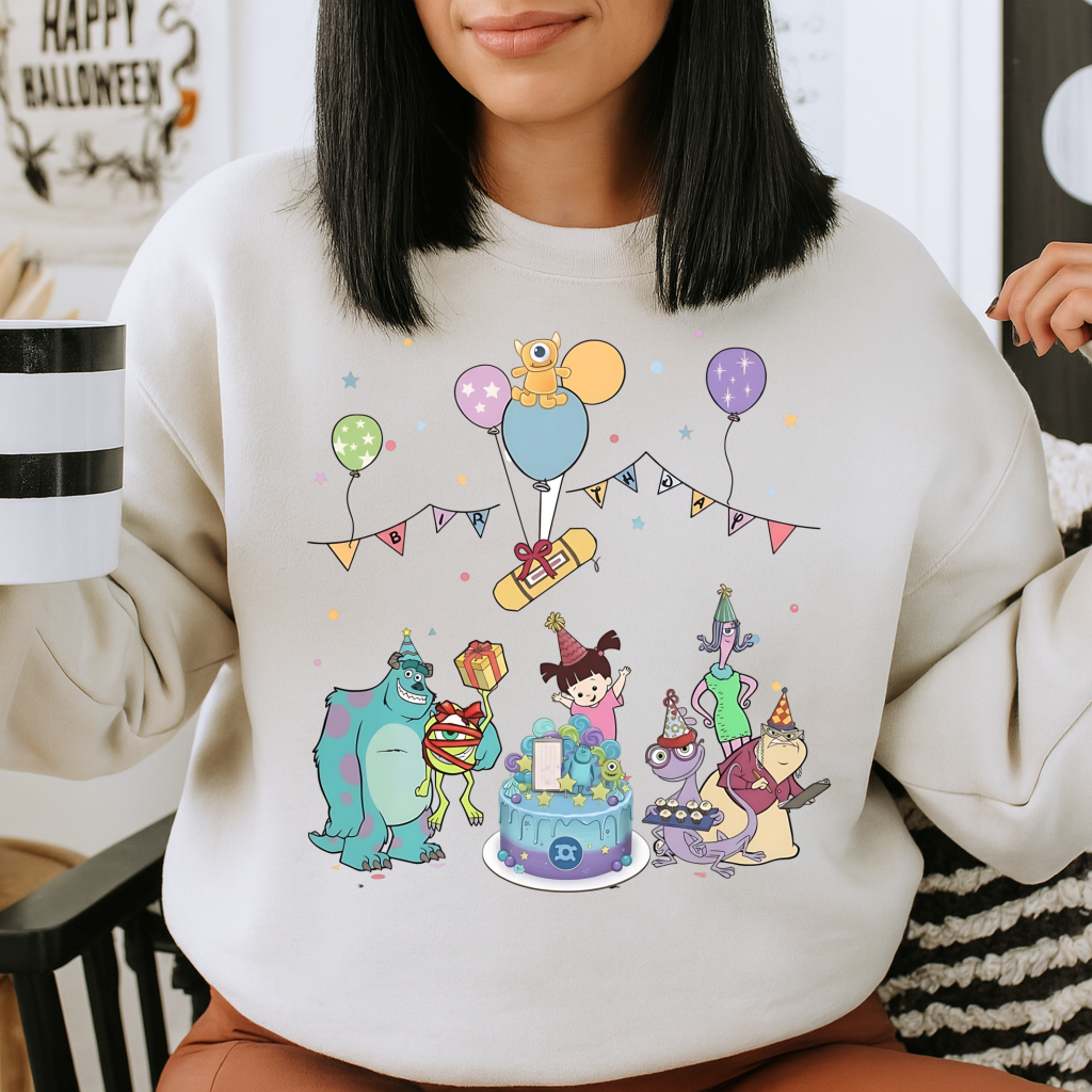 Sweatshirt  – Birthday Party Monsters & Friends Celebration