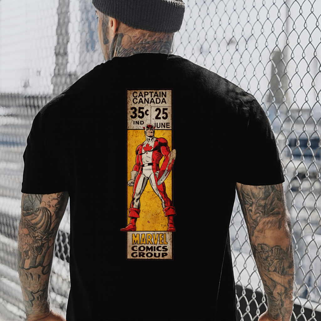 DTF Transfer Vintage Canadian Superhero Inspired