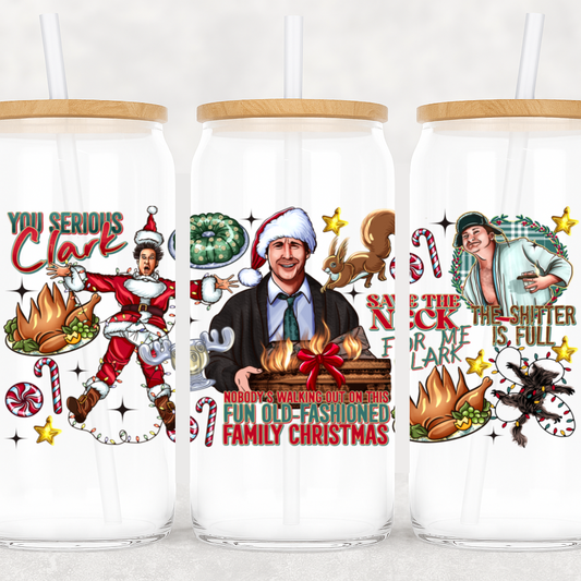 UV DTF Cup Wrap – Old-Fashioned Holiday Mayhem Edition Clark’s Christmas Chaos