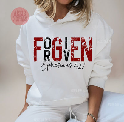 Sweatshirt Crew Hoodie Or T-Shirt  Happy Valentines  Forgiven 4:30