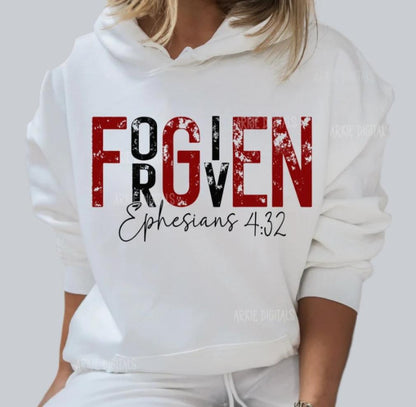 Sweatshirt Crew Hoodie Or T-Shirt  Happy Valentines  Forgiven 4:30