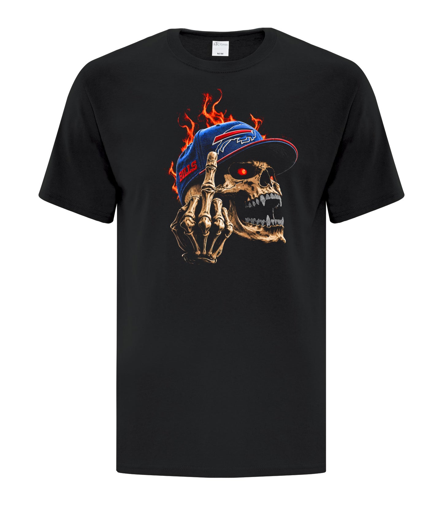 DTF Transfer 32 Skull Football Halftone - For Darks T-Shirts  Only