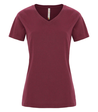 ATC™ EUROSPUN® RING SPUN V-NECK LADIES' TEE - ATC8001L