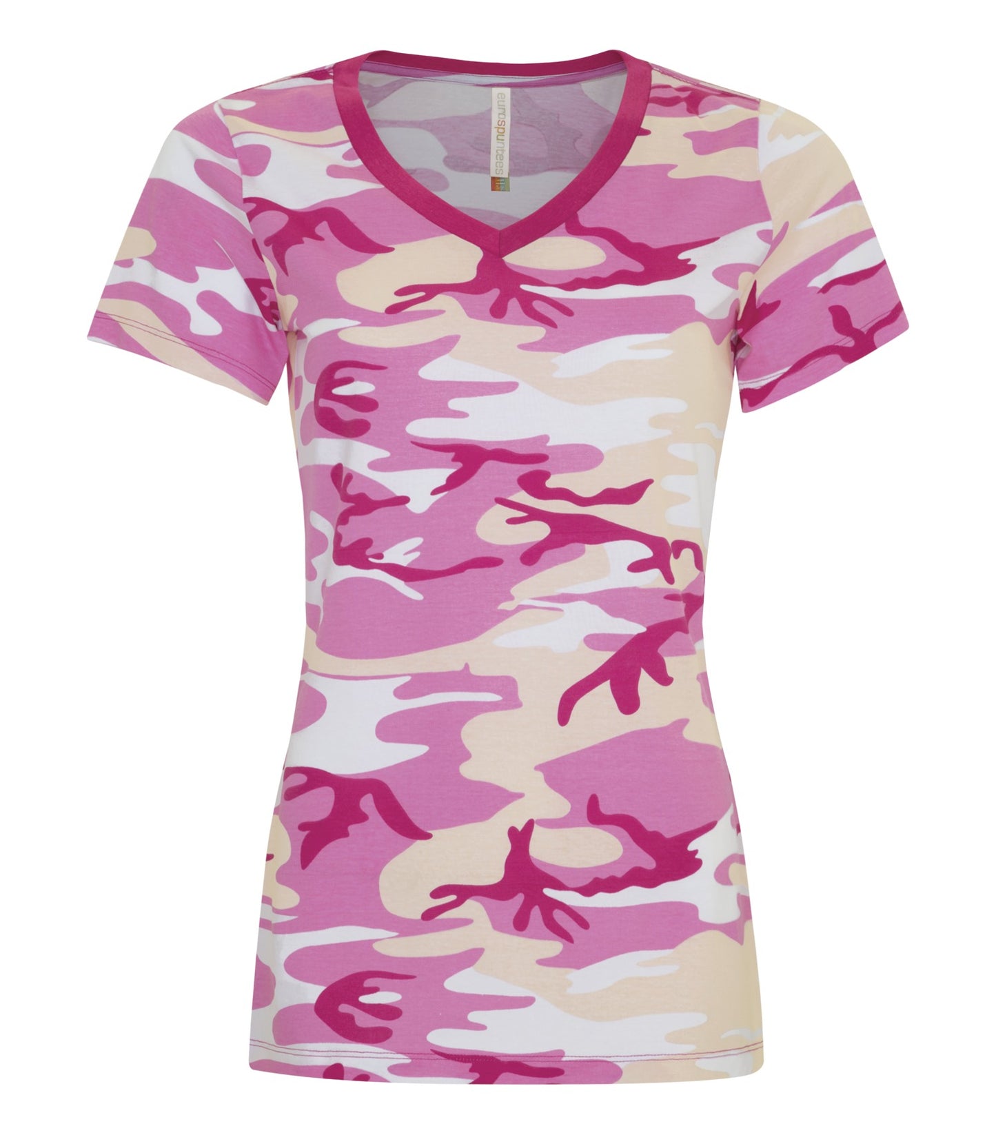 ATC™ EUROSPUN® RING SPUN V-NECK LADIES' TEE - ATC8001L