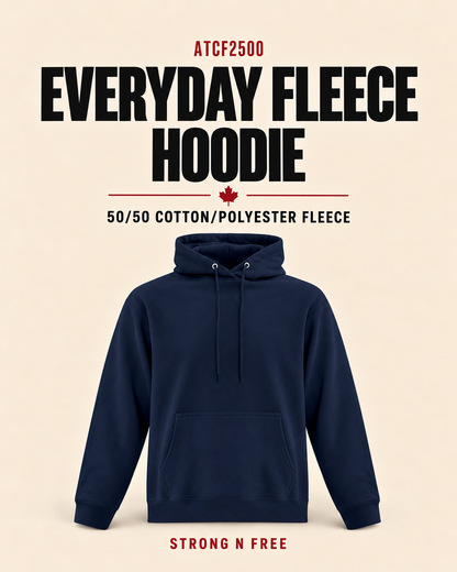 ATCF2500 Everyday Fleece wholesale feature poster, 50/50 cotton/polyester fleece, Strong N Free
