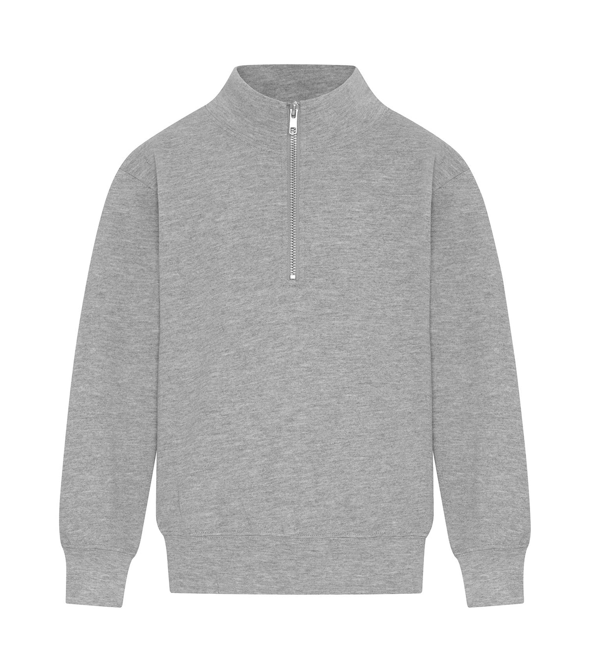 ATCY2700 youth quarter-zip sweatshirt – athletic heather front view