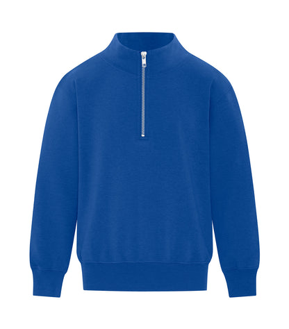 ATCY2700 youth quarter-zip sweatshirt – team royal front view