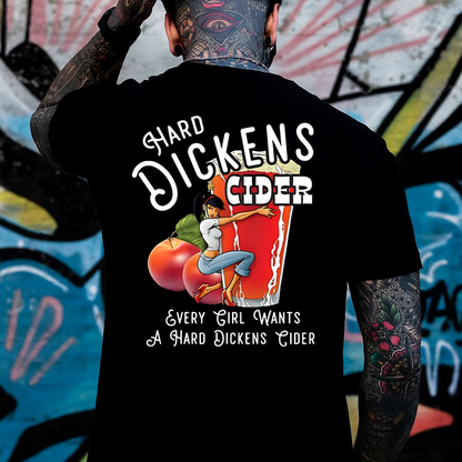 DTF Transfer Hard Dickens Cider Funny Design