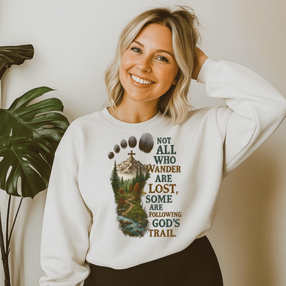 DTF Transfer Christian Hiking – Not All Who Wander Are Lost