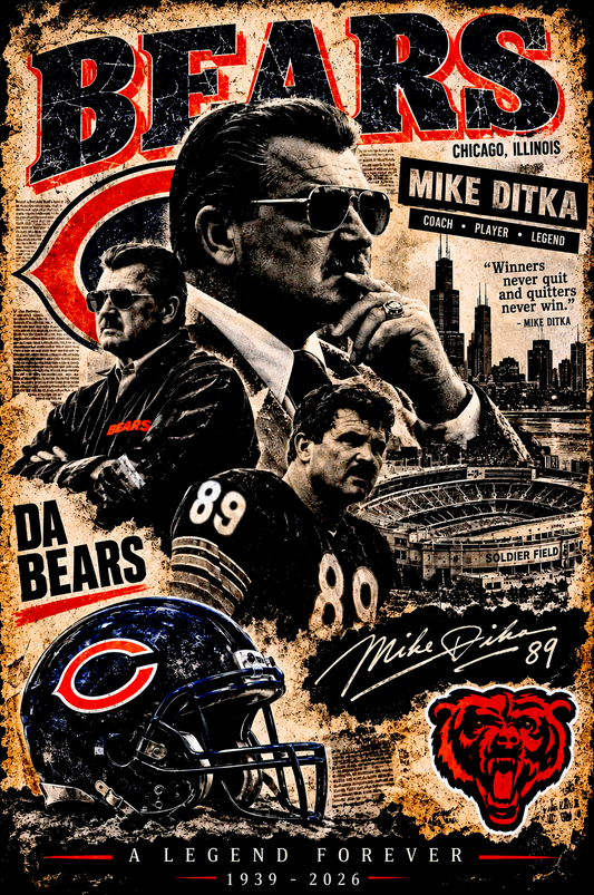 Mike Ditka tribute artwork