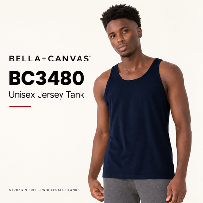 Bella Canvas BC3480 Unisex Jersey Tank — Wholesale Blanks