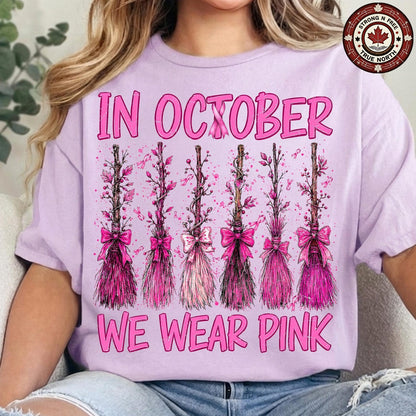 Spooky Season Pink Ribbon Witches ready-to-press DTF transfer photo 6