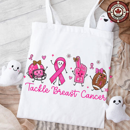 Tackle Breast Cancer Football Doodle ready-to-press DTF transfer photo 6