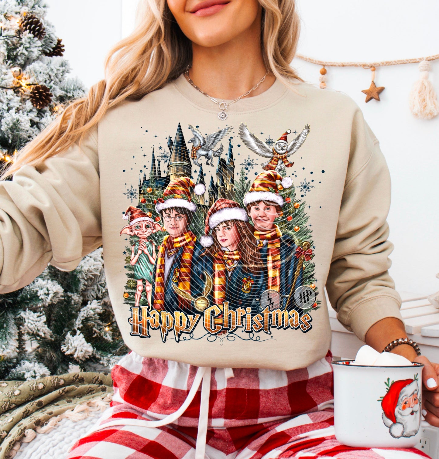 Sweatshirt Hoody Happy Christmas Magical Friends