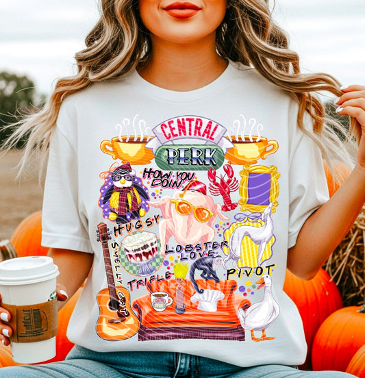 Sweatshirt Hoody Central Perkk Friends Design – Coffee, Quotes & Iconic Moments