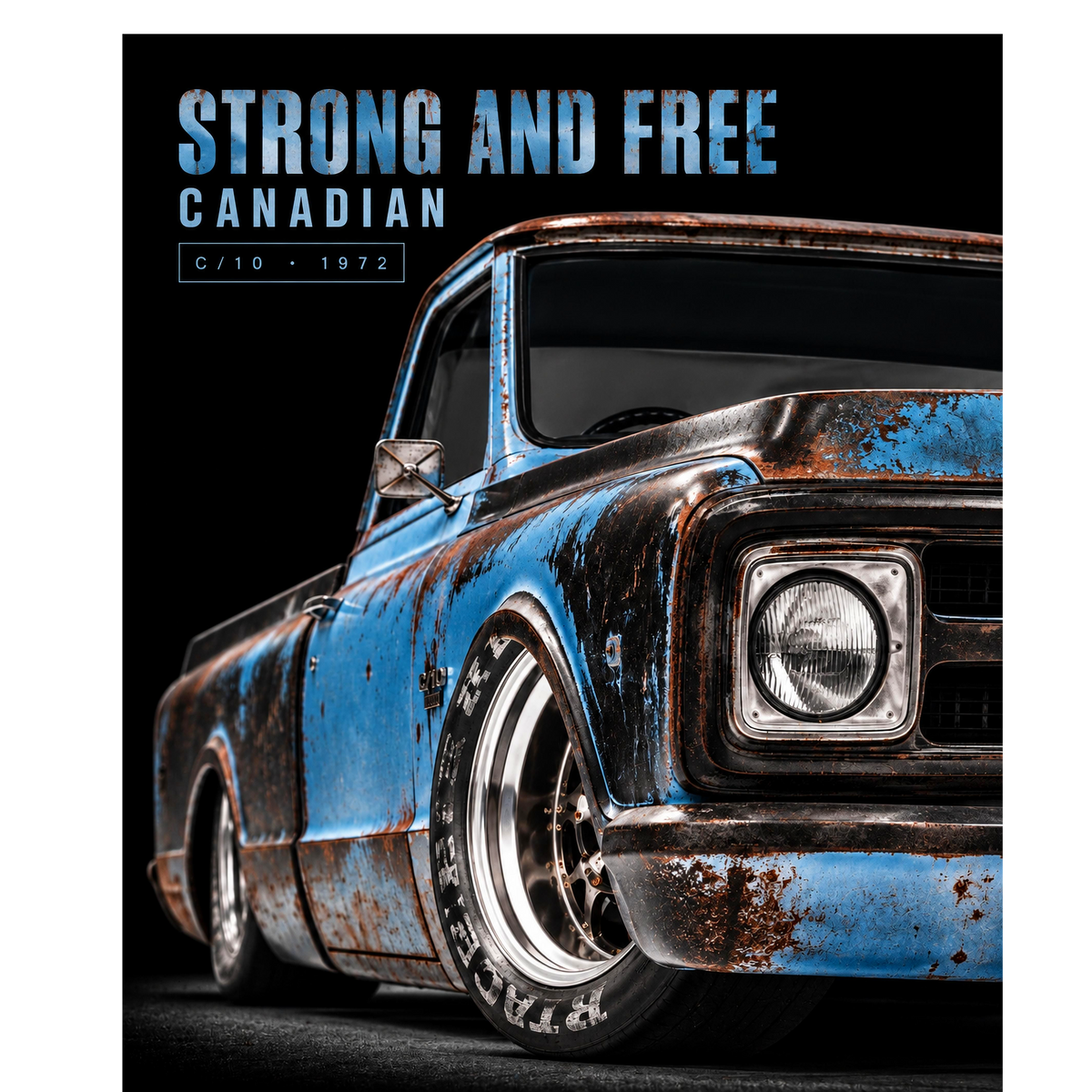 1972 Blue Patina Chevrolet C10 Pickup Truck - Strong and Free Canadian