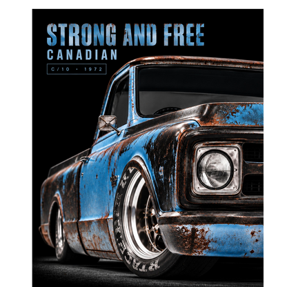 1972 Blue Patina Chevrolet C10 Pickup Truck - Strong and Free Canadian