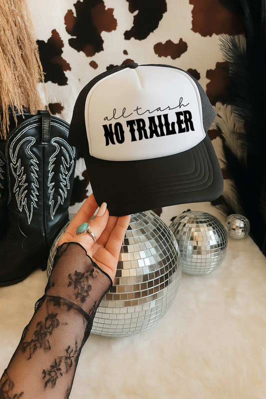 All Trash No Trailer Hat Design