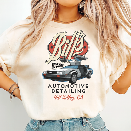 DTF Transfer Vintage Sci-Fi Car Workshop Biffs Car Wash