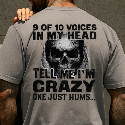 T-Shirt Crewneck 9 Voices Crazy One Hums
