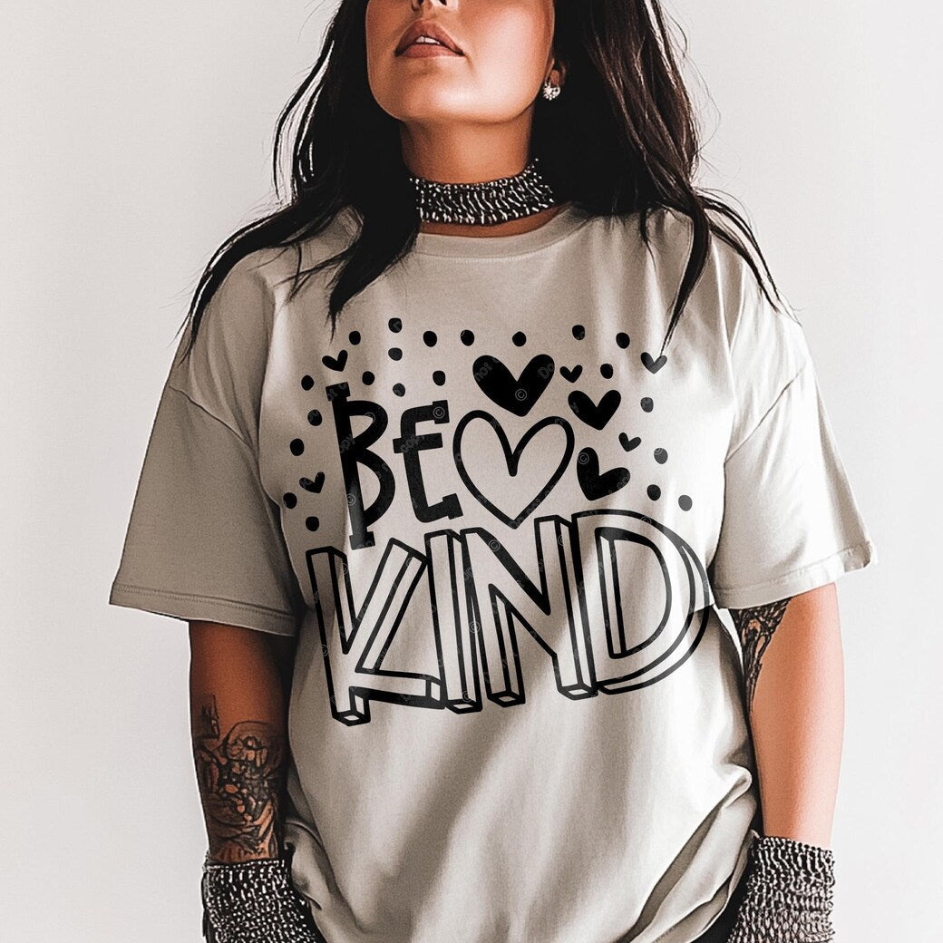 T-Shirt Tee Sweatshirt Crew Hoodie Valentines - Be Kind Inspirational Design