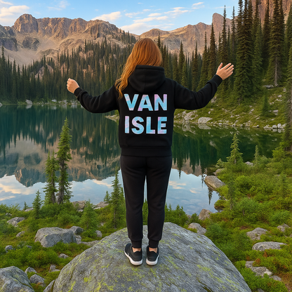 T-Shirt Hoodie Crewneck Van Isle – Marble Lettering Garment Design
