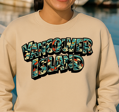 DTF Transfer Retro Vancouver Island Whale Design