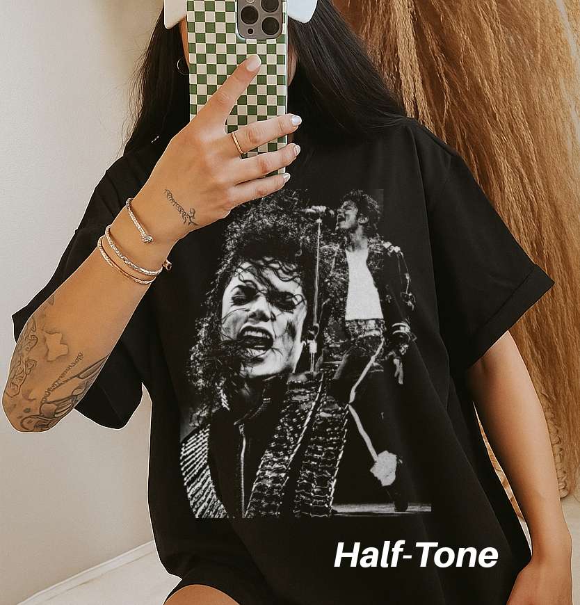DTF Transfer Half-Tone Michaell Jacksonn
