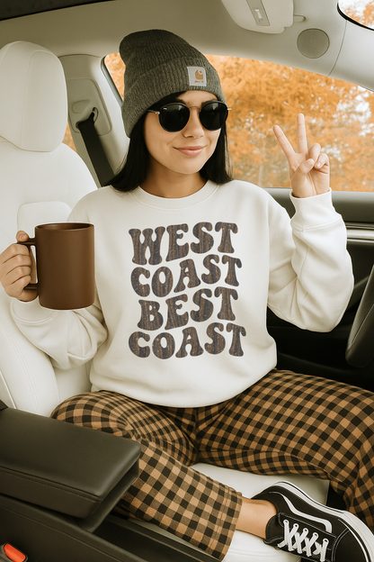 DTF Transfer Retro Sweatshirt – West Coast Best Coast