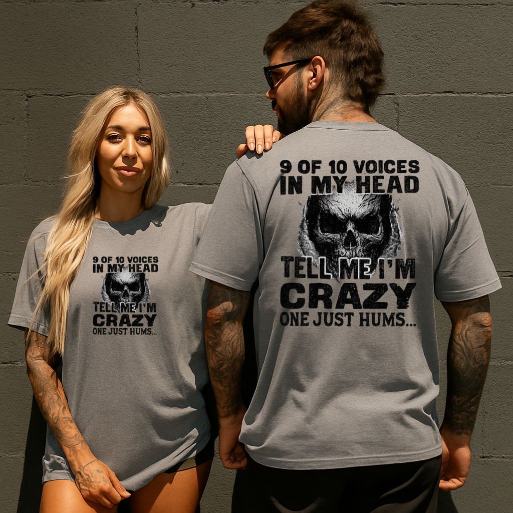 T-Shirt Crewneck 9 Voices Crazy One Hums