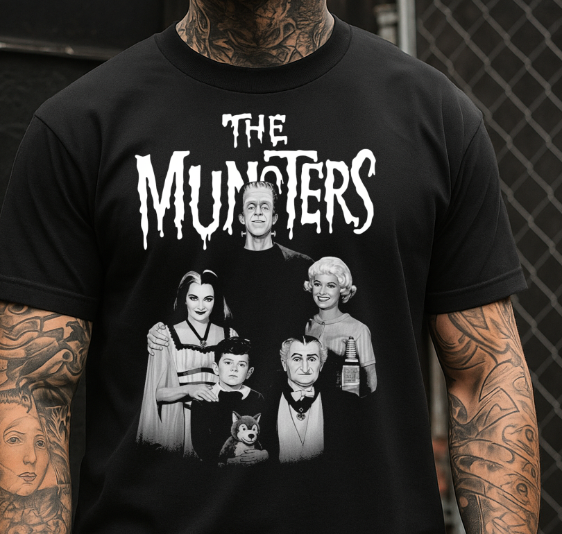 DTF Transfer Vintage Gothic Family Illustration