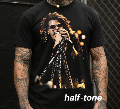 DTF Transfer Half-Tone Steve T Aerosmithh