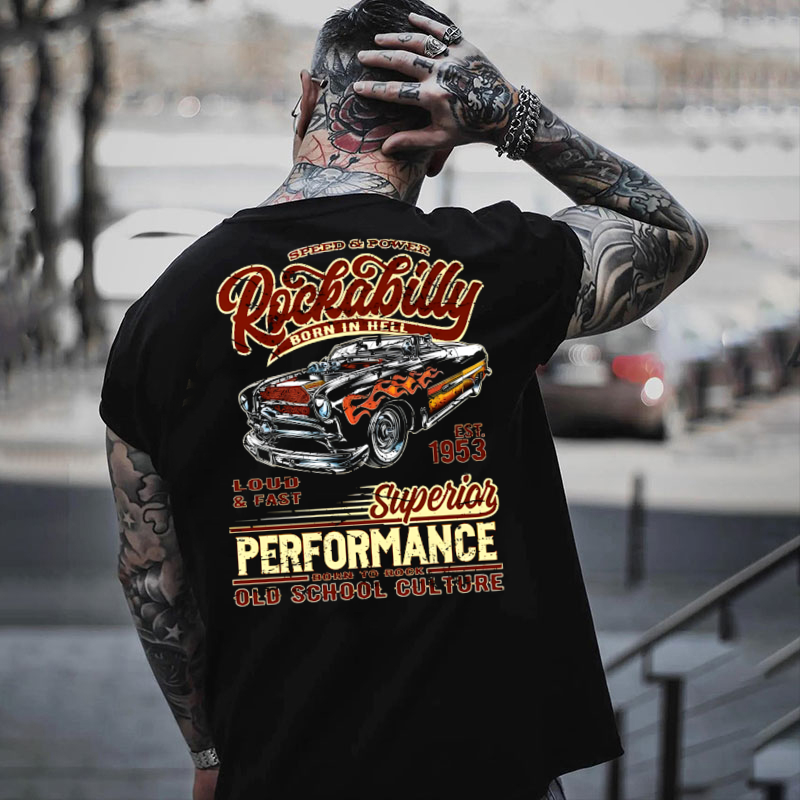 T-Shirt Sweatshirt Hoodie  Gear Heads Rockabilly Performance