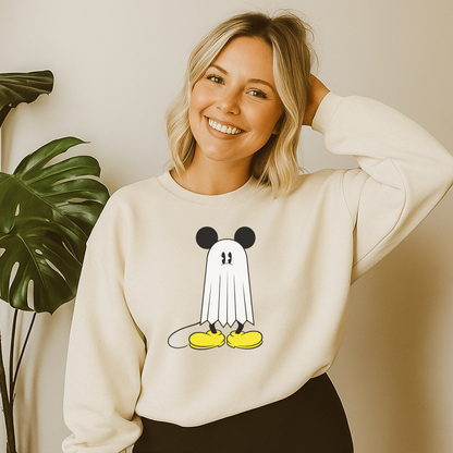 T-Shirt Sweatshirt Hoody Ghost Mouse – Cute Halloween Cartoon