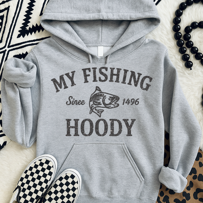 T-Shirt Crewneck Hoody My Fishing Hoody Canadian Maple Leaf Hoodie