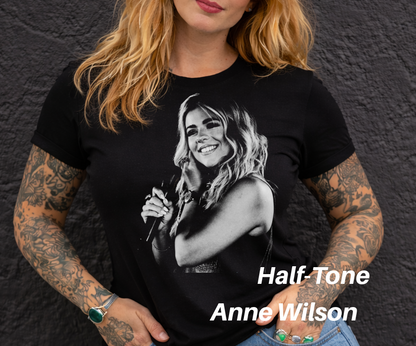 DTF Transfer Halftone Anne Wilson Christian Music Singer