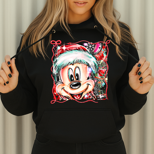 DTF Transfer – Christmas Mouse Face