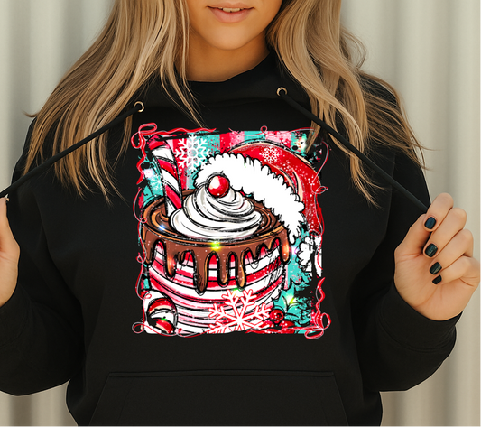 DTF Transfer – Hot Cocoa Christmas Cup