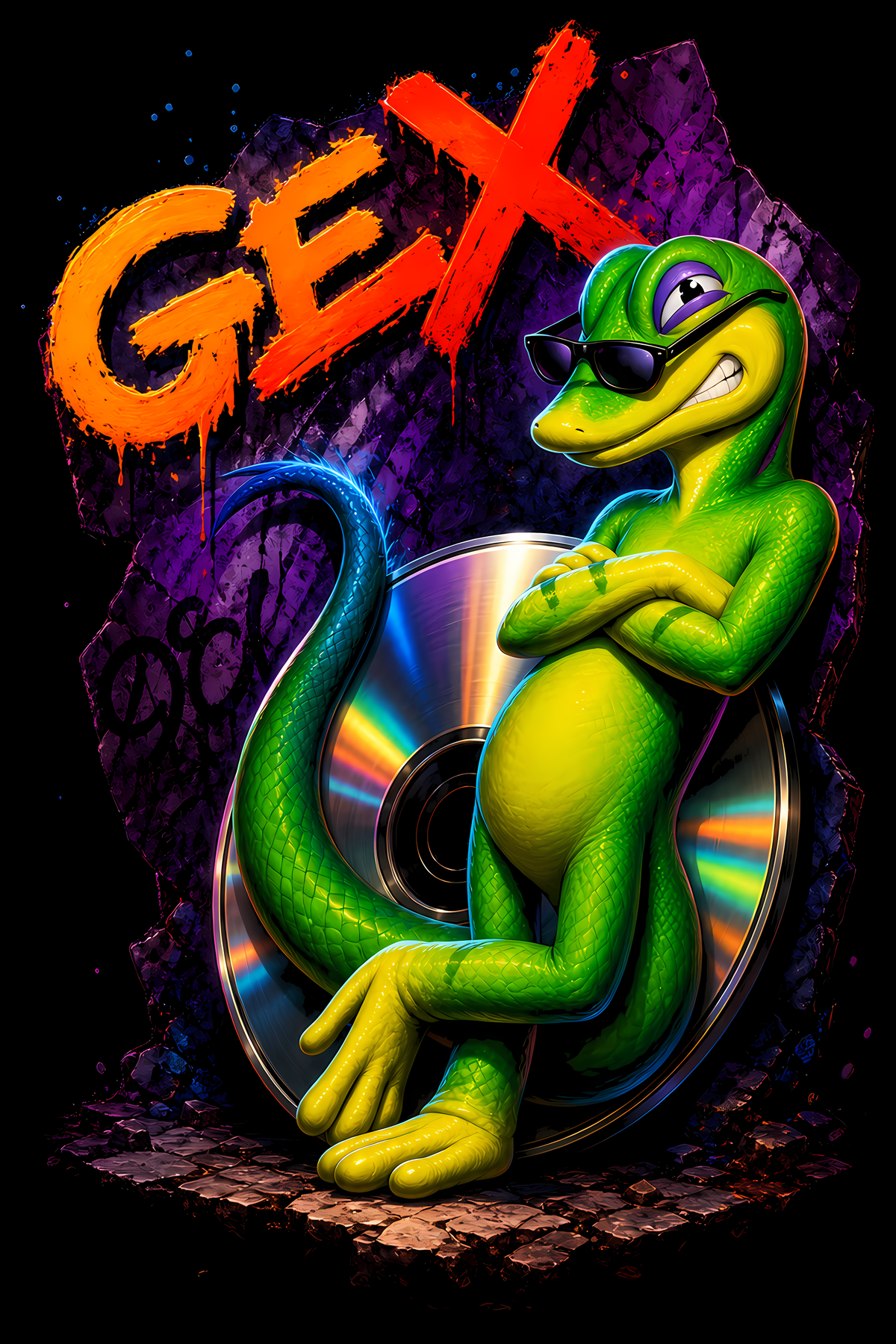Gexx – Games Retro Halftones 003 DTF transfer artwork