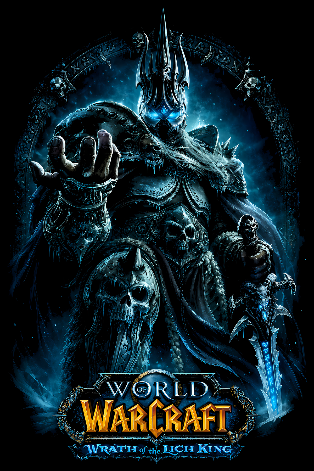 World of Warcraftt – Wrath of the Lich Kingg – Games Retro Halftones 004 DTF transfer artwork