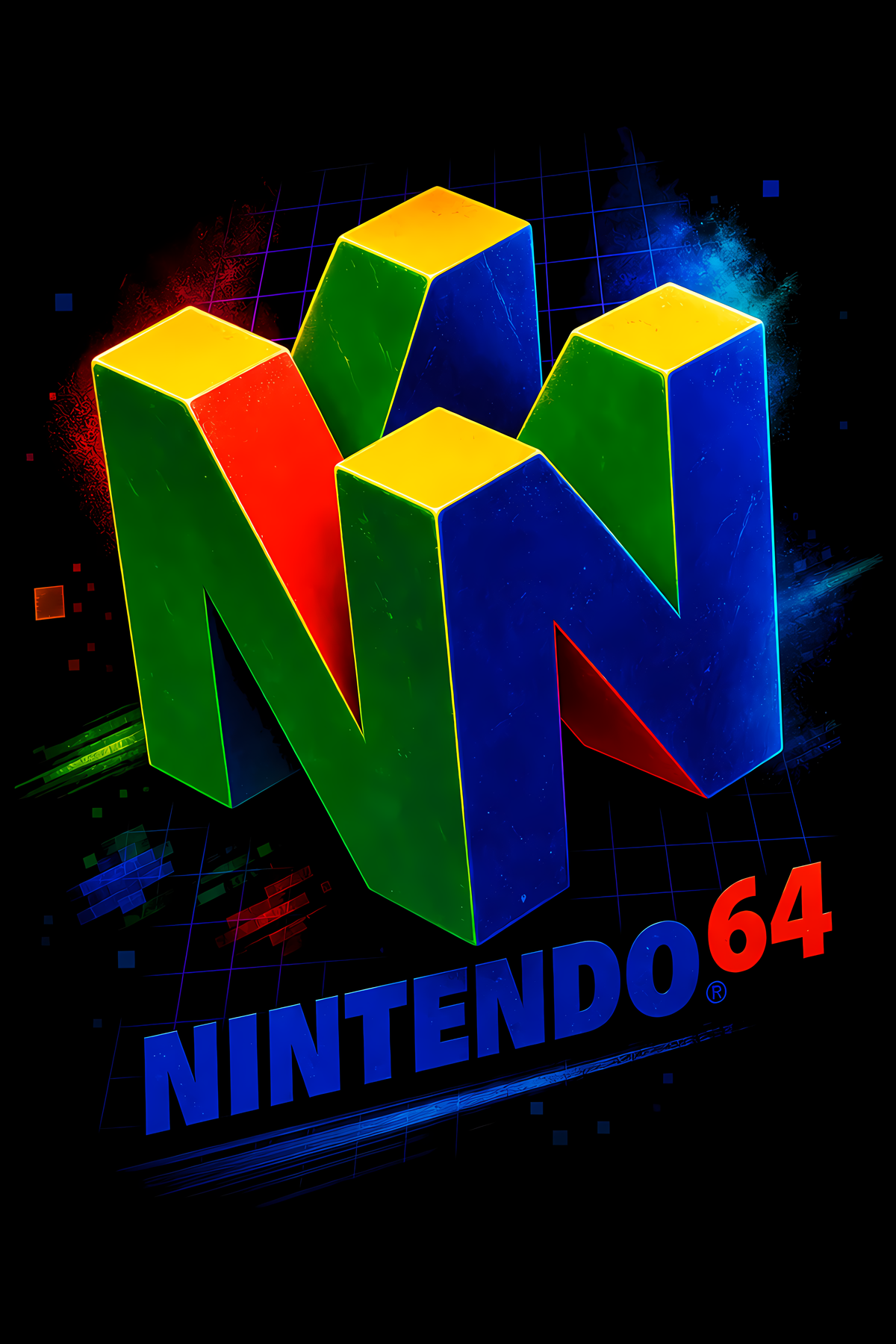 Nintendoo 64 – Games Retro Halftones 011 DTF transfer artwork