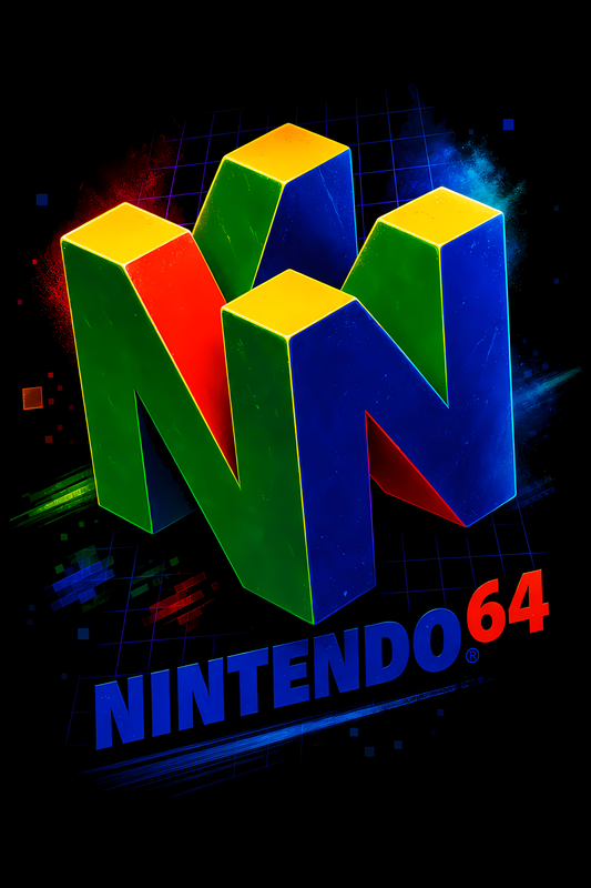 Nintendoo 64 – Games Retro Halftones 011 DTF transfer artwork
