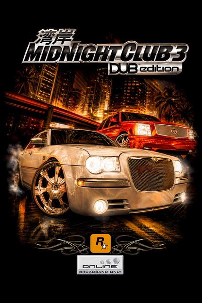 Midnight Clubb 3 – DUBb Edition – Games Retro Halftones 014 DTF transfer artwork