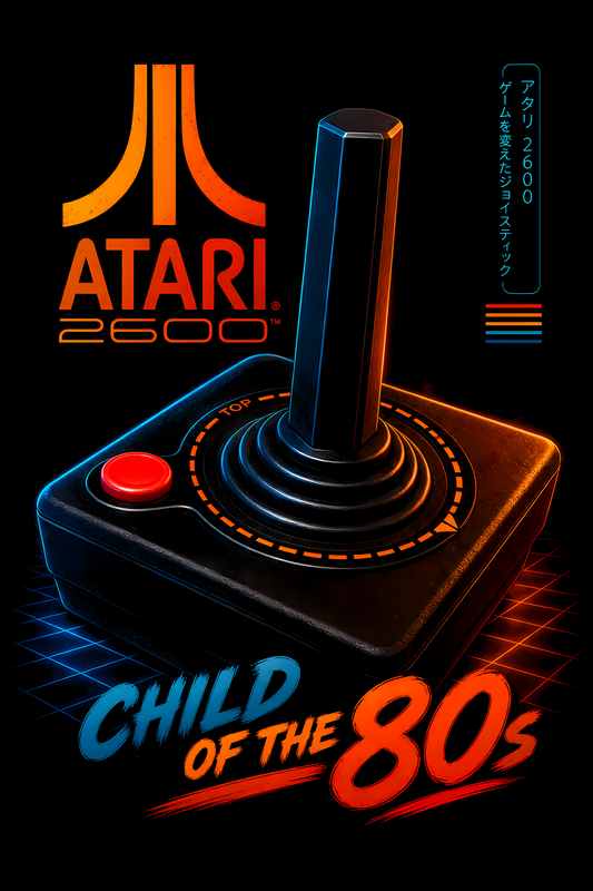 Atarii 2600 – Child of the 80s – Games Retro Halftones 020 DTF transfer artwork