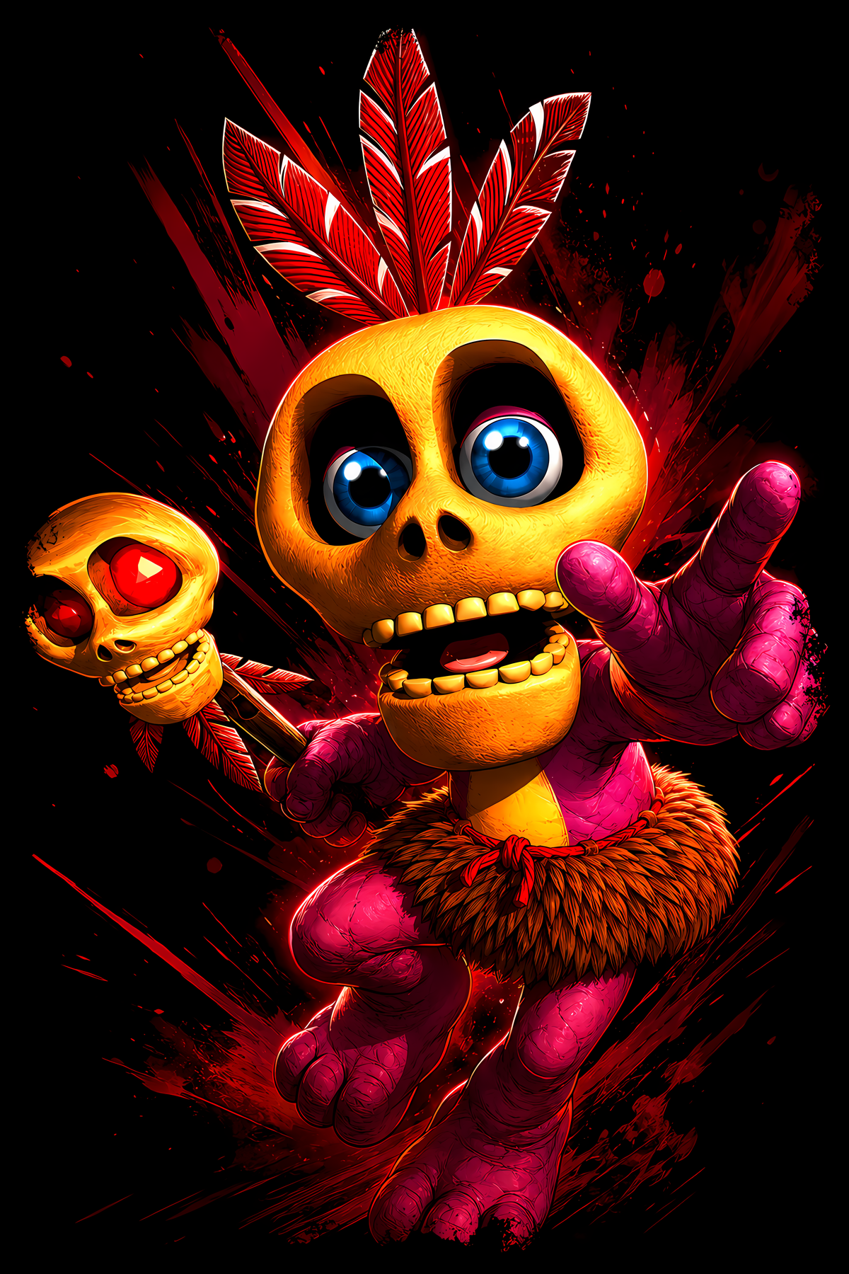Banjo-Kazooiee – Mumboo Jumbo – Games Retro Halftones 051 DTF transfer artwork